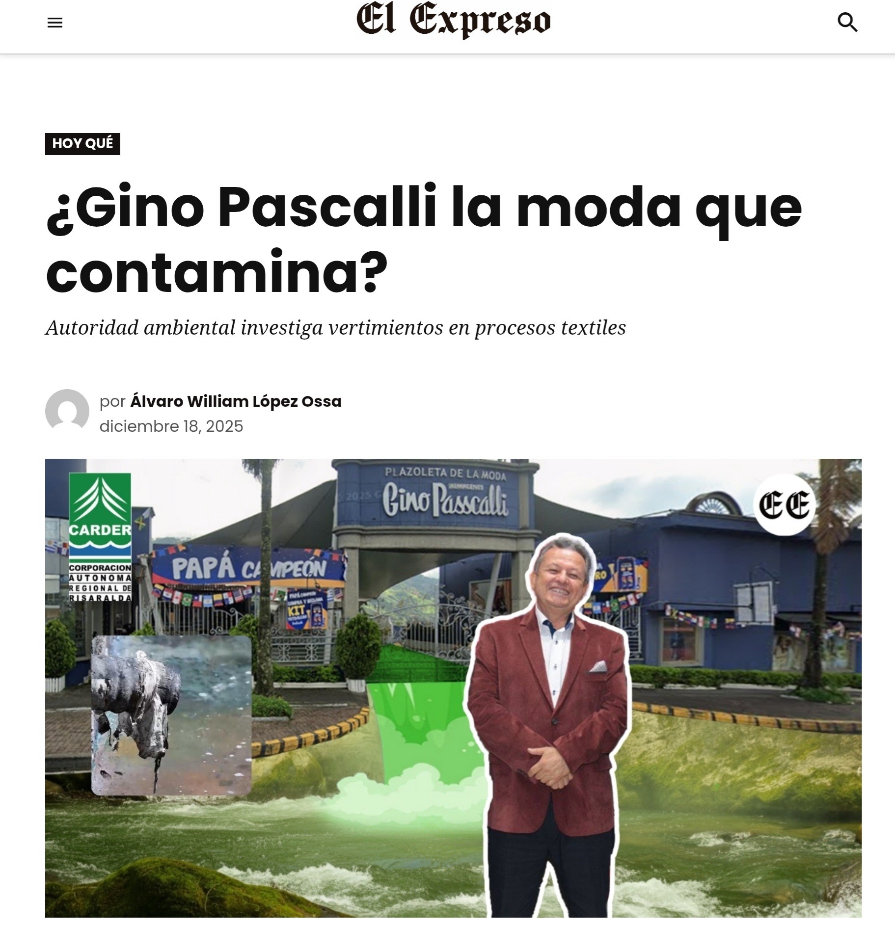 crisalltex si miente y si contamina y aca estan las pruebas imagen x 3