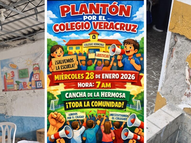 Denuncia: Este miércoles plantón por el incumplimiento para el Colegio Veracruz