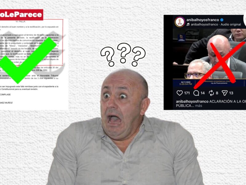¡Ganó la Verdad! Juez ordena rectificar al representante Aníbal Hoyos