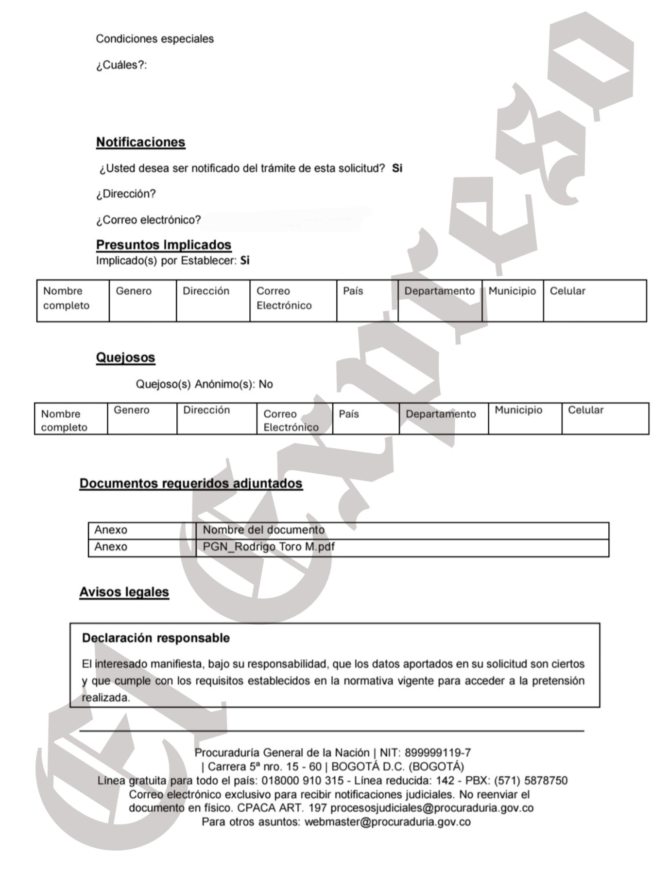 ¿Se complica la campaña de Rodrigo Toro por denuncia en la Procuraduría? 3 imagen 4 imagen 4 2