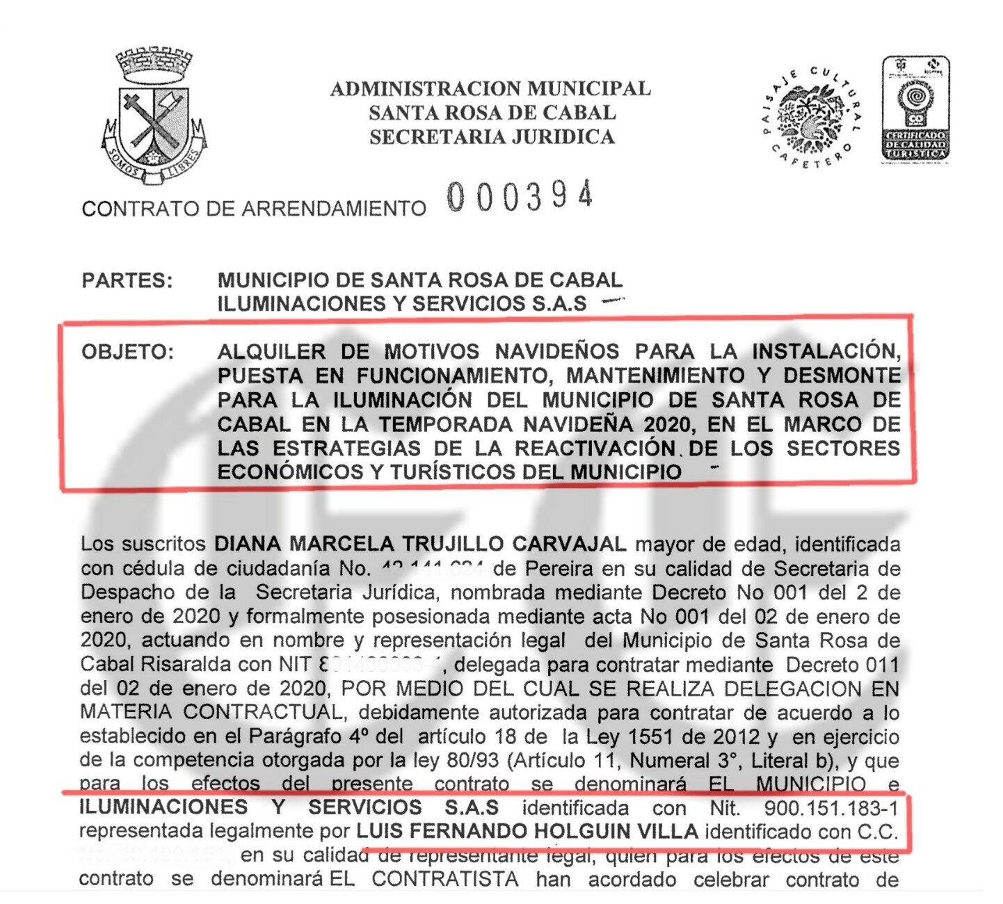 Los escandalosos contratos del alumbrado navideño de Gallo, Maya, Rodrigo Toro y Paulo Gómez 4 los escandalosos contratos del alumbrado navideno de gallo maya rodrigo toro y paulo gomez 1 e1769461813442
