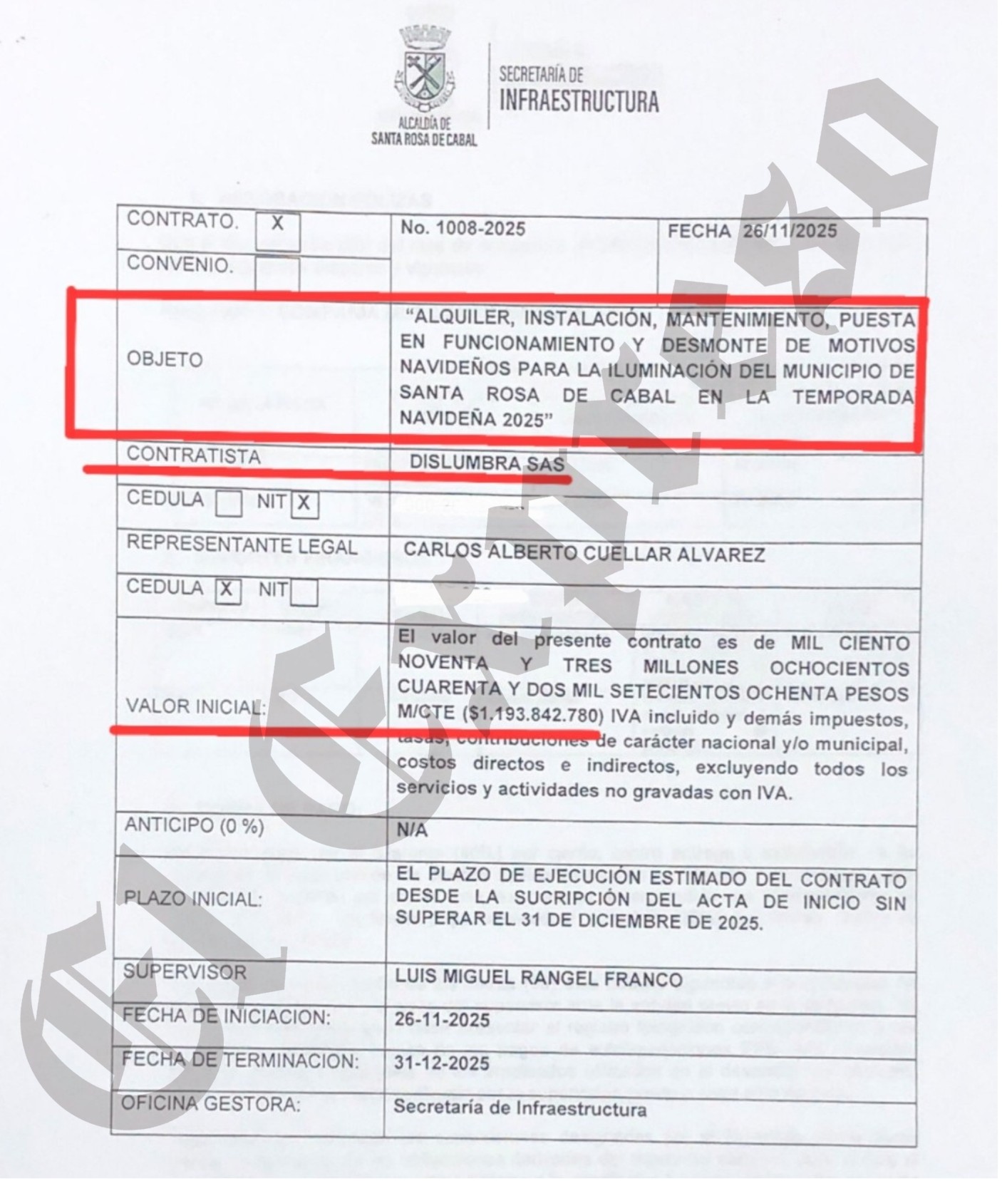 Los escandalosos contratos del alumbrado navideño de Gallo, Maya, Rodrigo Toro y Paulo Gómez 14 los escandalosos contratos del alumbrado navideno de gallo maya rodrigo toro y paulo gomez 9