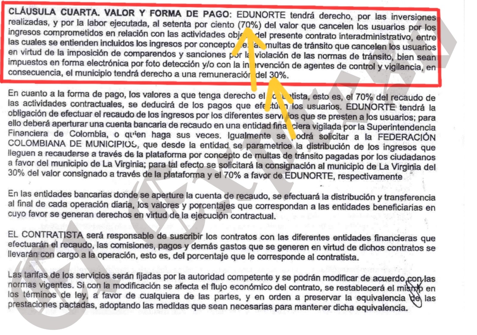 ¡Que derroche! Alcalde de La Virginia entrega el manejo de Tránsito a empresa por 20 años y cede el 70% de recaudos 6 que derroche alcalde de la virginia entrega el manejo de transito a empresa por 20 anos y cede el 70 de recaudos 4