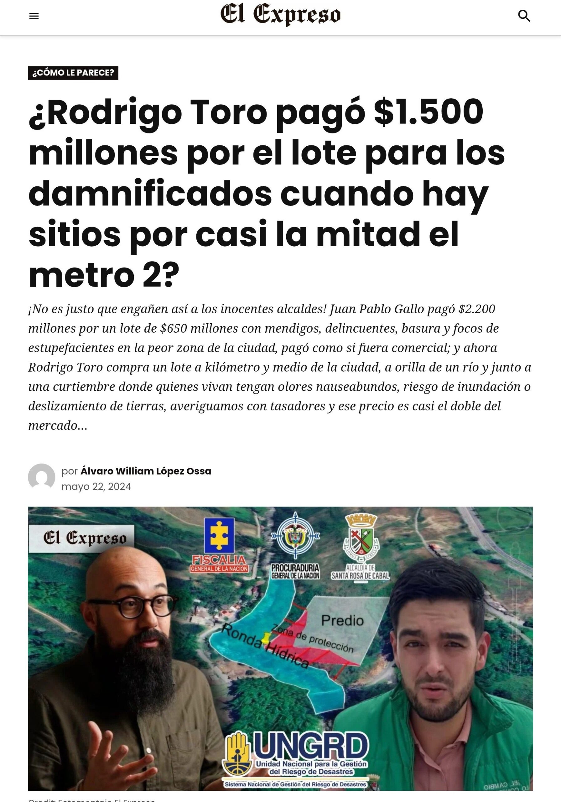 Rodrigo Toro aún no explica por qué pagó $1.500 millones por un lote que, según análisis de mercado, no vale eso y ya hay denuncia 3 rodrigo toro aun no explica por que pago 1 500 millones por un lote que segun analisis de mercado no vale eso y ya hay denuncia imagen xx scaled