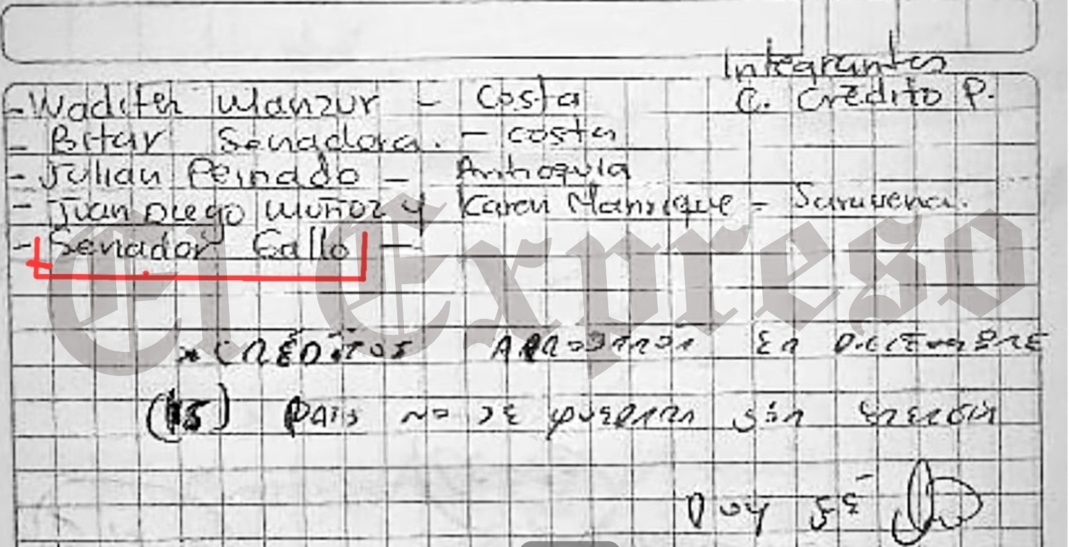 senador gallo no hay nada que rectificar pero si hay chats videos y audios que mostrar imagen w