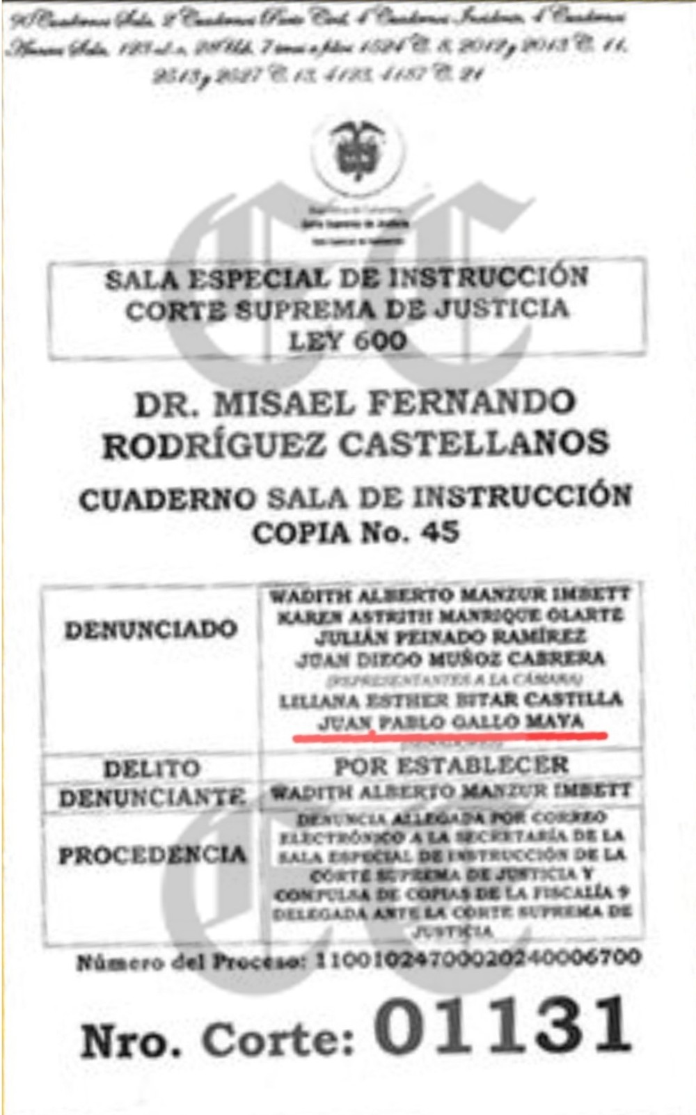 senador gallo no hay nada que rectificar pero si hay chats videos y audios que mostrar imagen