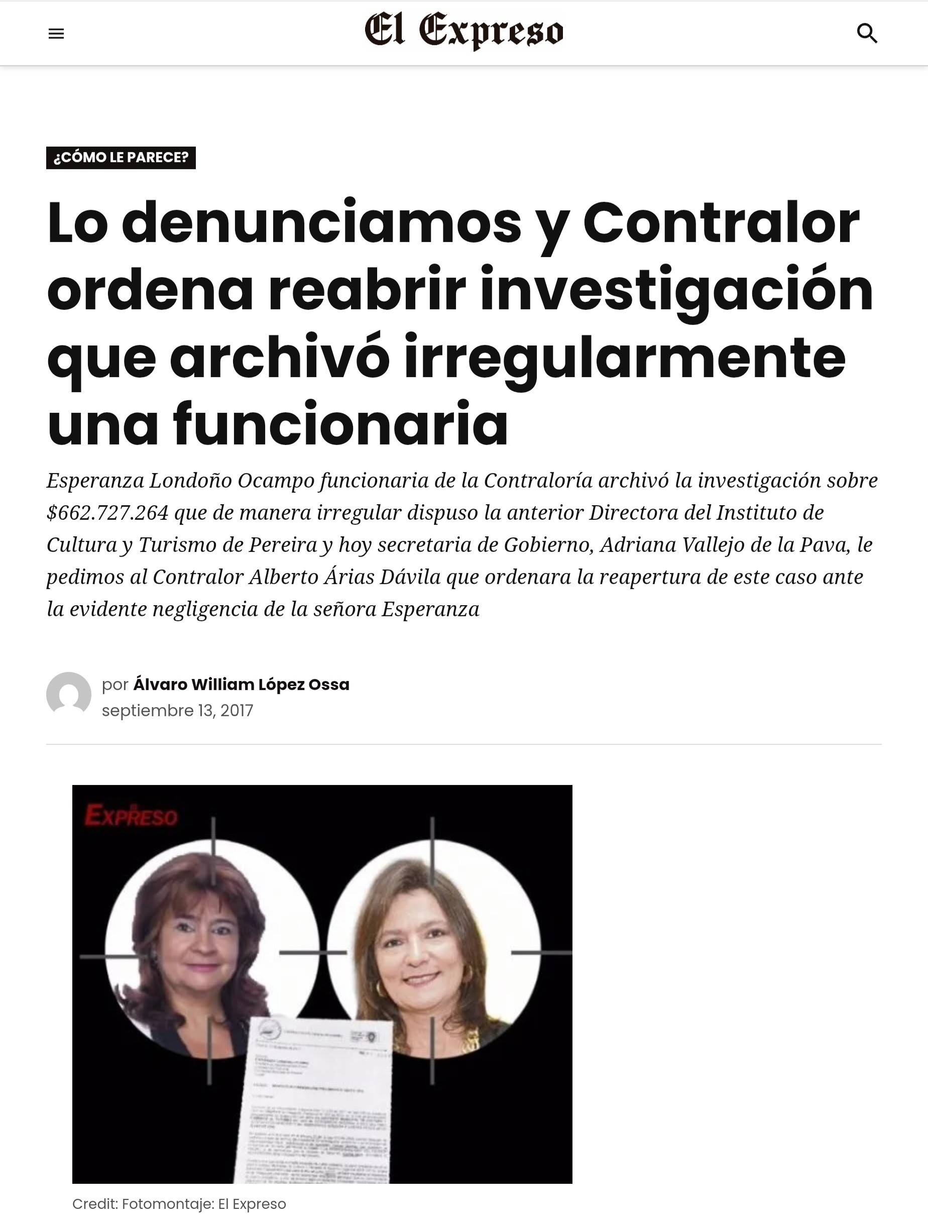 vuelve el festival de archivo de procesos regresa esperanza londono a la contraloria de pereira imagen 2
