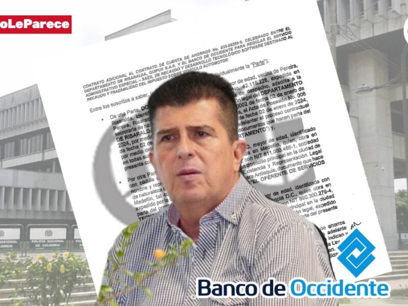Banco de Occidente tampoco paga alquiler en la gobernación, pero los gastos los pagamos nosotros