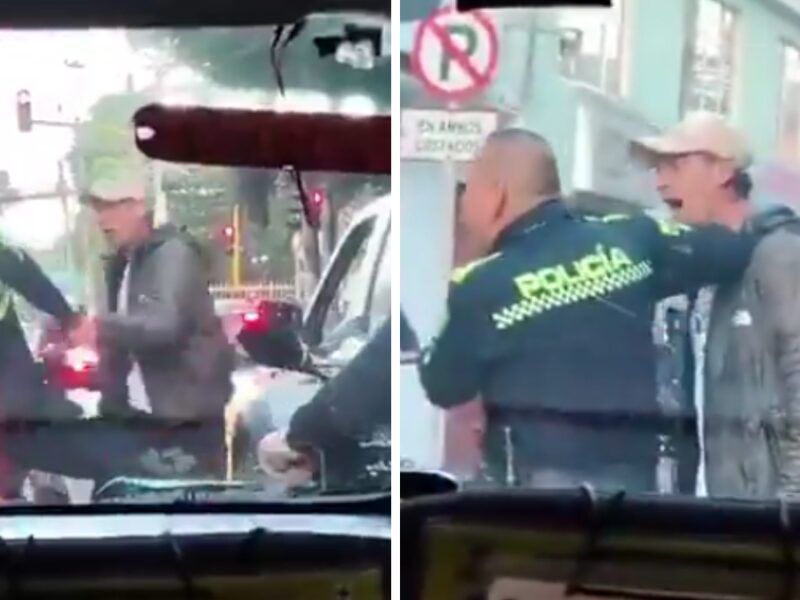 Capturan a hombre que agredió a un policía y destruyó patrulla en Suba