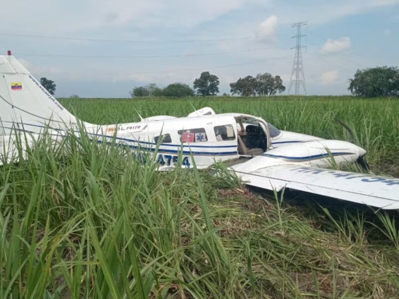 Avión ambulancia sufrió accidente en la ruta Popayán–Cali