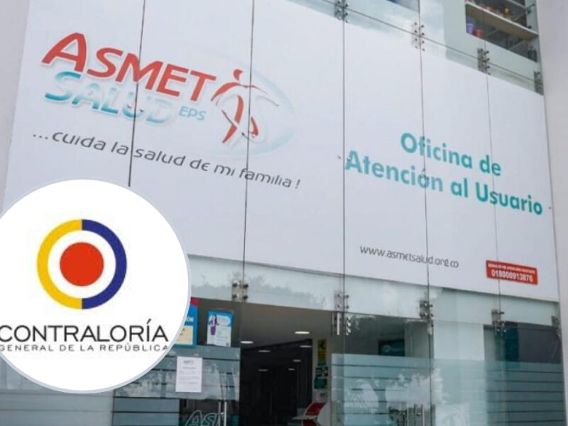 Contraloría General evidenció giros injustificados por $23.426 millones a prestadoras de salud en medio de intervención a ASMET SALUD EPS