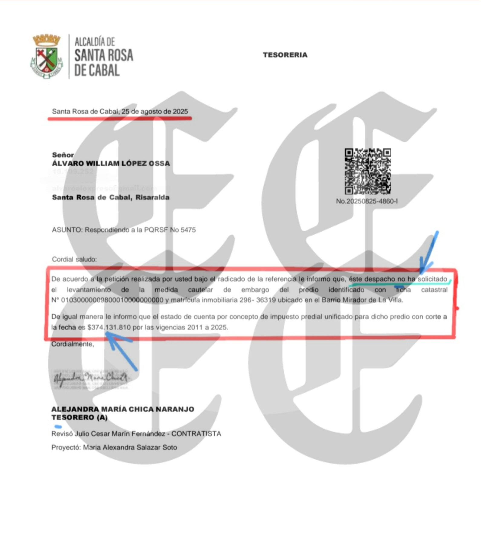 El caso del embargo levantado con firmas falsas en Santa Rosa de Cabal, la cronología que expone, y la incompetencia del proceso de tutela 9 el caso del embargo levantado con firmas falsas en santa rosa de cabal la cronologia que expone y la incompetencia del proceso de tutela f2 1