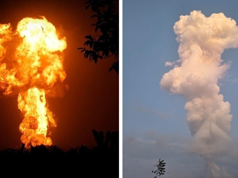 Erupción de volcán de lodo en San Juan de Urabá deja daños viales y evacuaciones