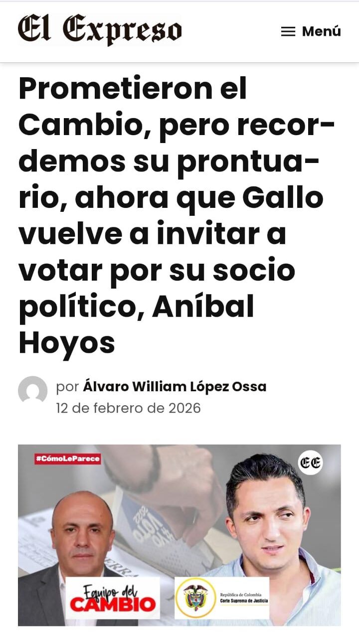 extra consejo de estado cita a audiencia en proceso de perdida de investidura a juan pablo gallo aliado politico de anibal hoyos hoyosgallo e1772142934441