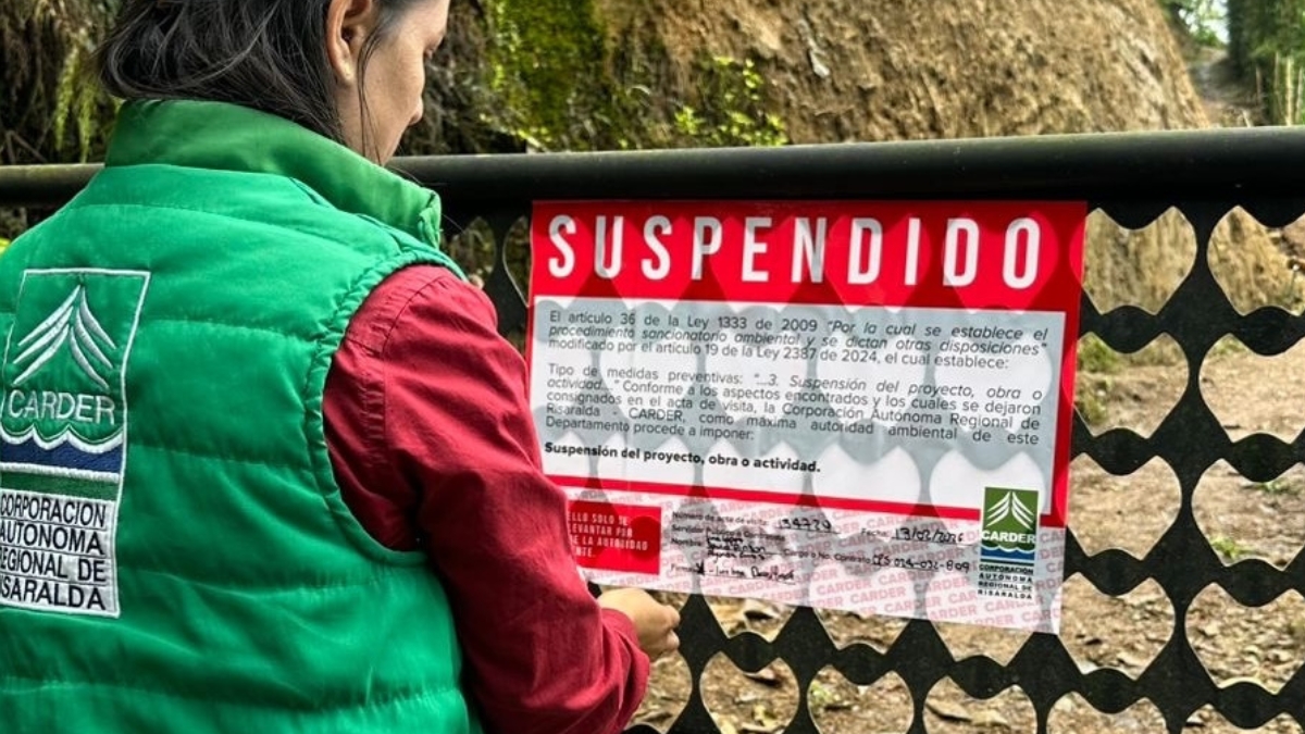 La CARDER suspendió intervención ilegal en la vereda Filo Bonito, Dosquebradas