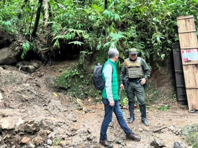 La CARDER suspendió la afectación a los recursos naturales por minería ilegal en Santa Rosa de Cabal