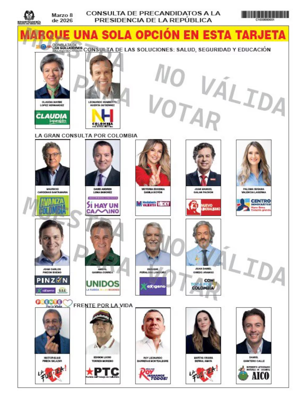 listo el tarjeton de las consultas interpartidistas para las image