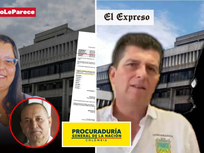 Lo denunciamos en 2024 y la Procuraduría nos da la razón y formuló cargos contra Gloria Lyda López funcionaria de la Gobernación