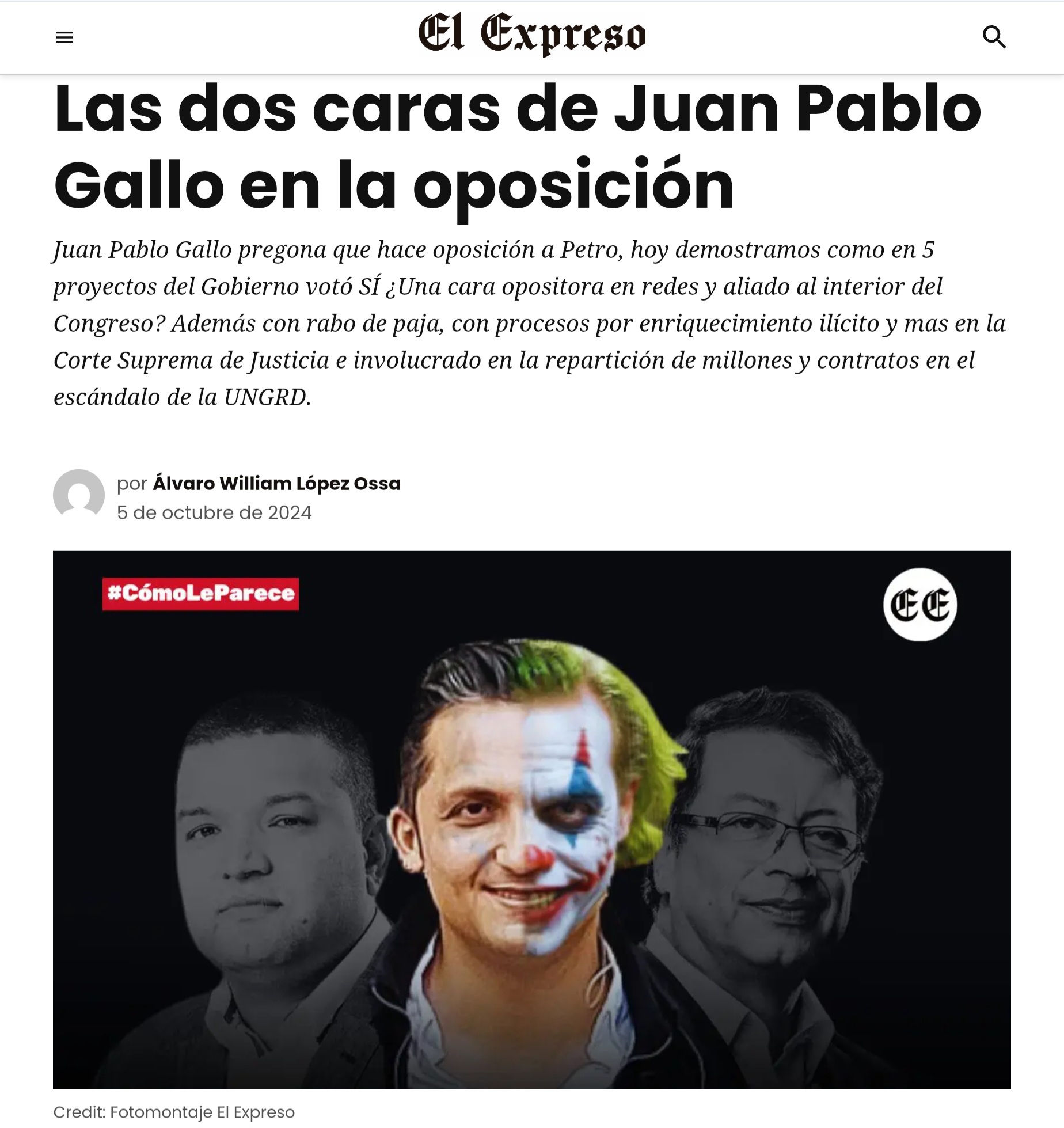 prometieron el cambio pero recordemos su prontuario ahora que gallo vuelve a invitar a votar por su socio politico anibal hoyos 2 caras gallo