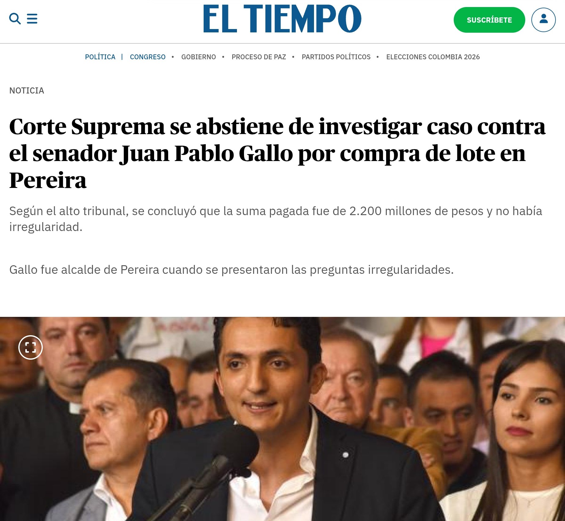 prometieron el cambio pero recordemos su prontuario ahora que gallo vuelve a invitar a votar por su socio politico anibal hoyos g2