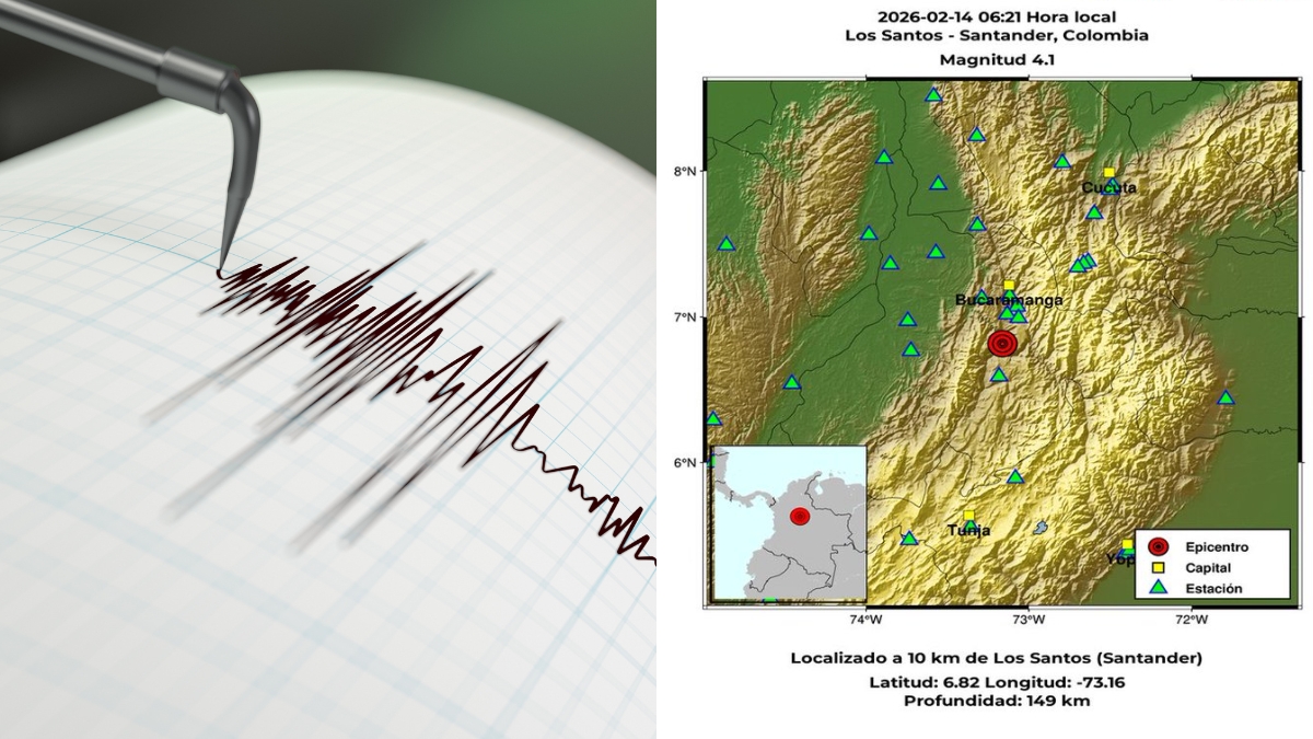 temblor de magnitud 41 sacudio santander este 14 de febrero sismo 14 de febrero