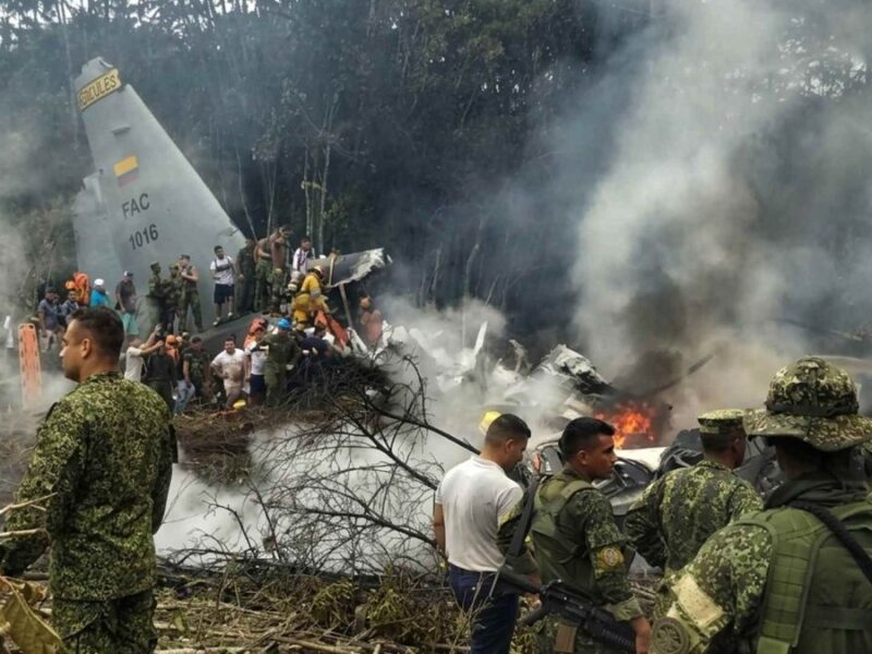 Accidente de avión Hércules en Putumayo deja al menos 8 personas sin vida y 78 heridos