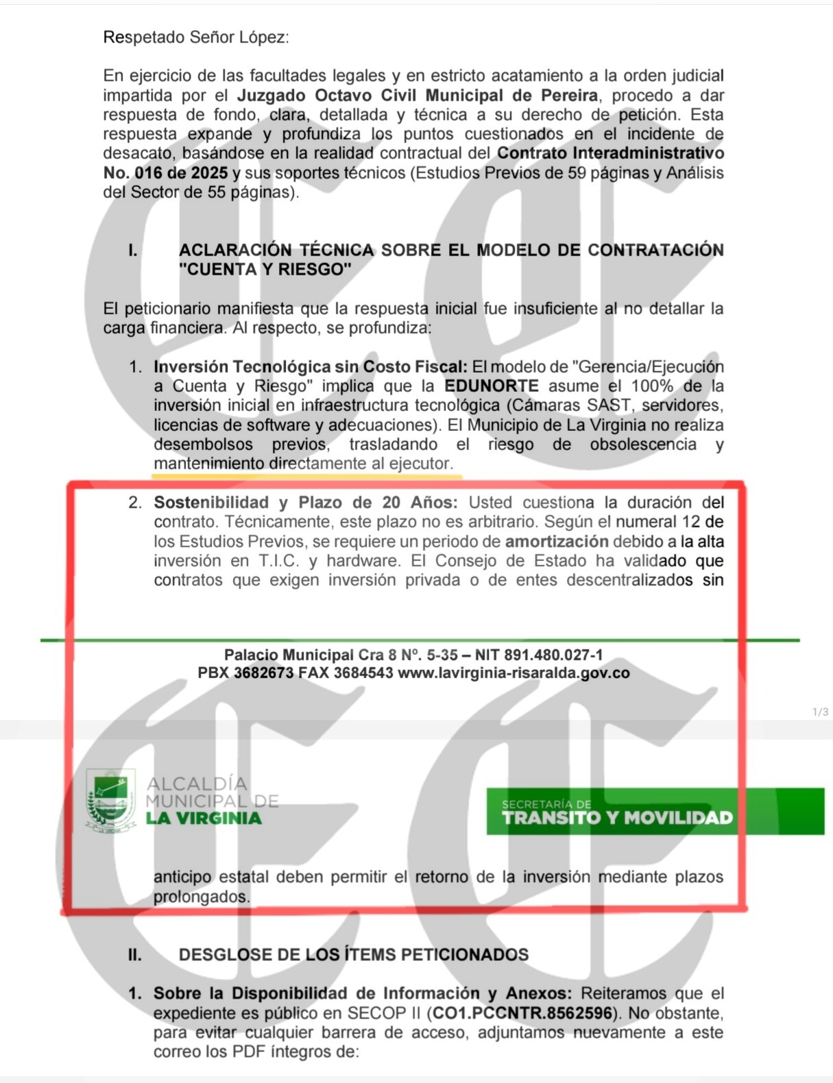 Alcalde de la Virginia en la mira de la Fiscalía por contrato millonario 13 alcalde de la virginia en la mira de la fiscalia por contrato millonario 11