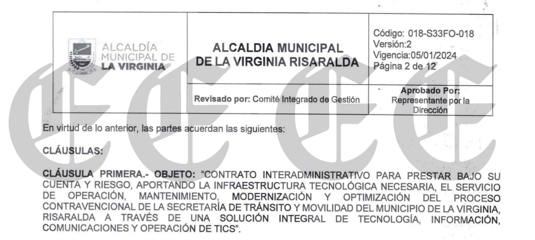 Alcalde de la Virginia en la mira de la Fiscalía por contrato millonario 4 alcalde de la virginia en la mira de la fiscalia por contrato millonario 3
