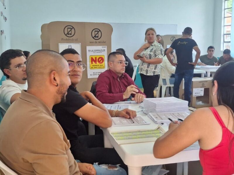 Autoridades dieron parte de tranquilidad en desarrollo de las elecciones en Pereira