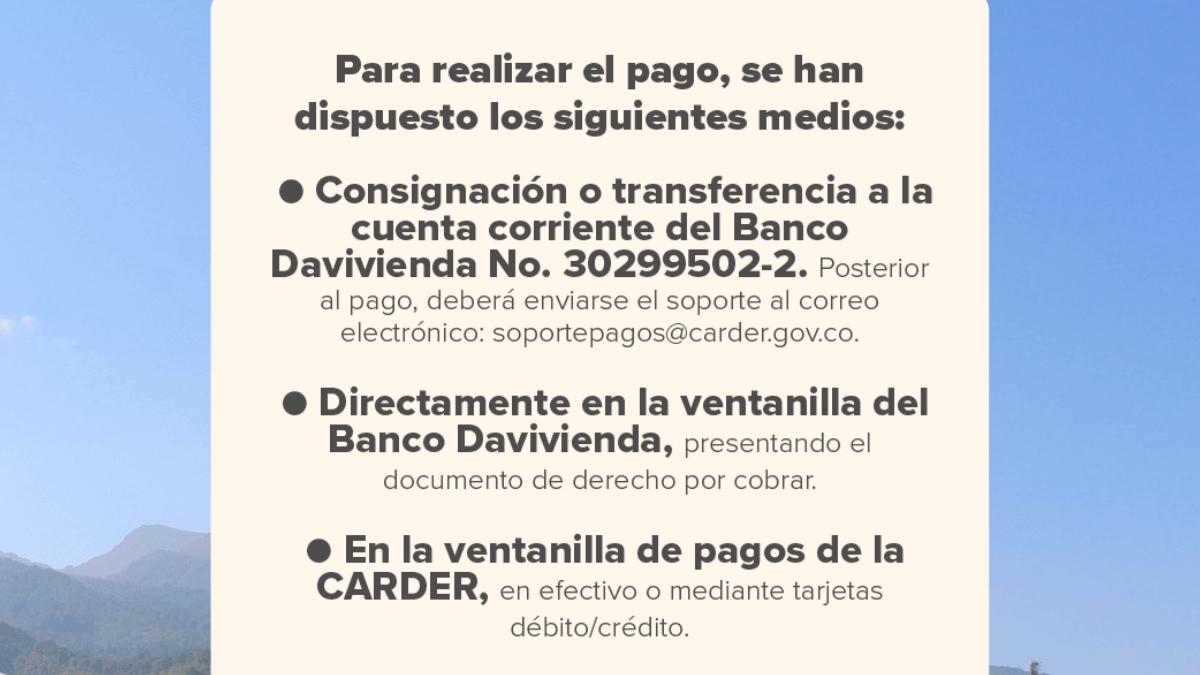 carder habilita el cobro por seguimiento ambiental e invita a usuarios a cumplir oportunamente sus obligaciones portadas clp web 2026 03 31t011548.325