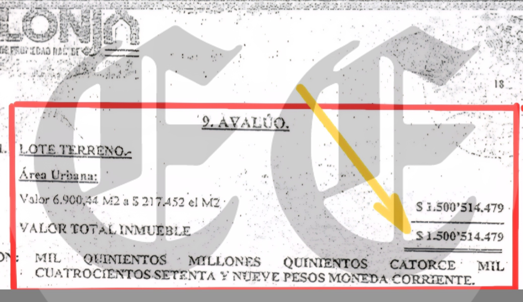 Fiscalía investiga lote que Toro compró en $1.500 millones y que salió de otro comprado en $568 millones, Juez le tumba tutela y valida nuestra investigación 6 fiscalia investiga lote que toro compro en 1 500 millones y que salio de otro comprado en 568 juez le tumba tutela y valida nuestra investigacion 7 avaluo