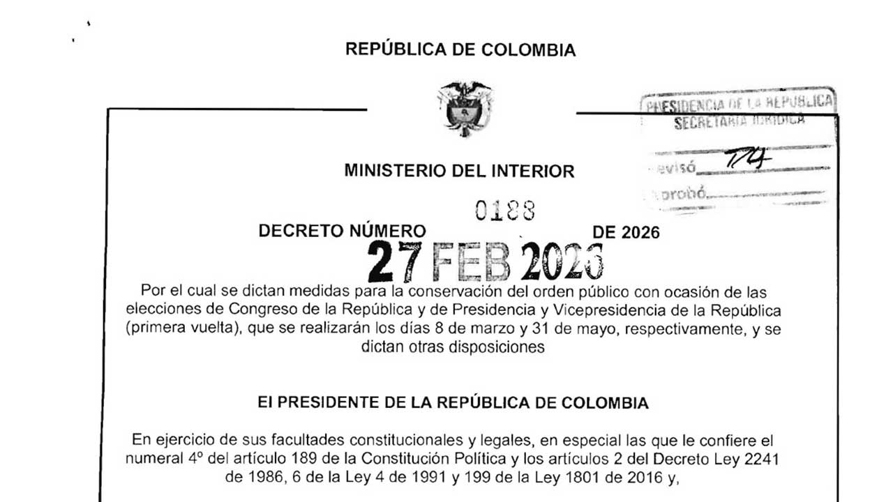 gobierno decreta ley seca y cierre de fronteras por elecciones del 8 de marzo image