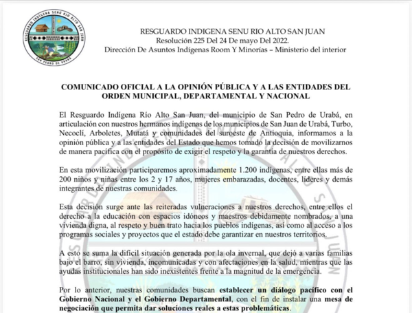 Indígenas bloquean accesos a La Alpujarra en Medellín para exigir diálogo con la Gobernación 2 indigenas bloquean accesos a la alpujarra en medellin para exigir dialogo con la gobernacion image