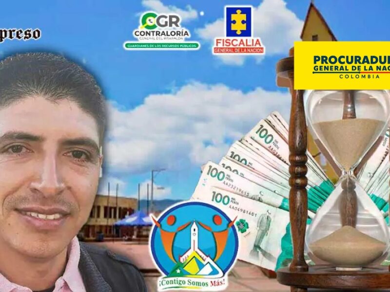 Investigamos, denunciamos y la Procuraduría nos da la razón: Cargos a exalcalde de Guática, Risaralda, por presunta omisión en desarrollo de contrato para la remodelación del parque principal