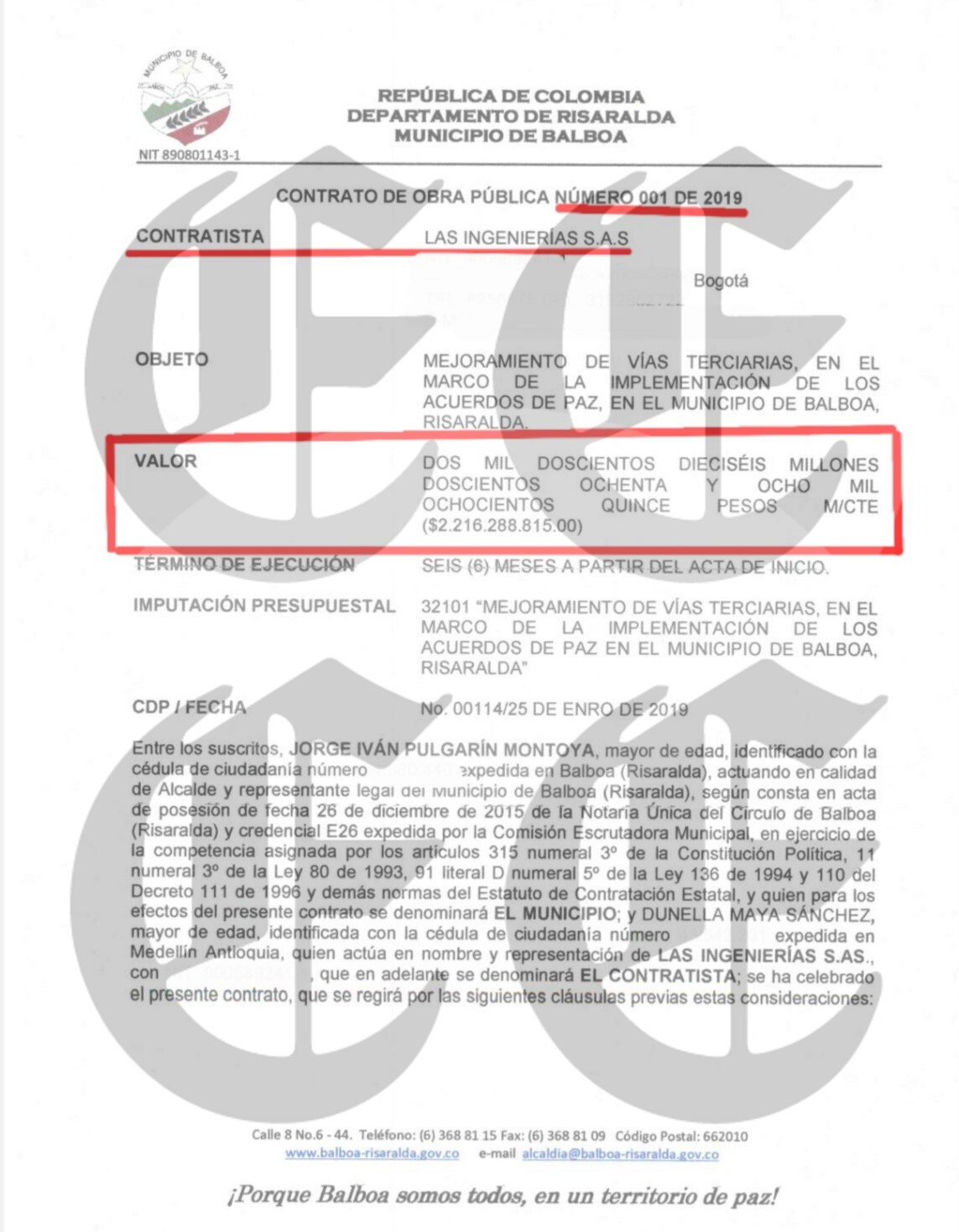 la fiscalia cuando nos tendra noticias de los contratos por 34 000 millones de exalcaldes y funcionarios con recursos de la ocad paz en risaralda b1