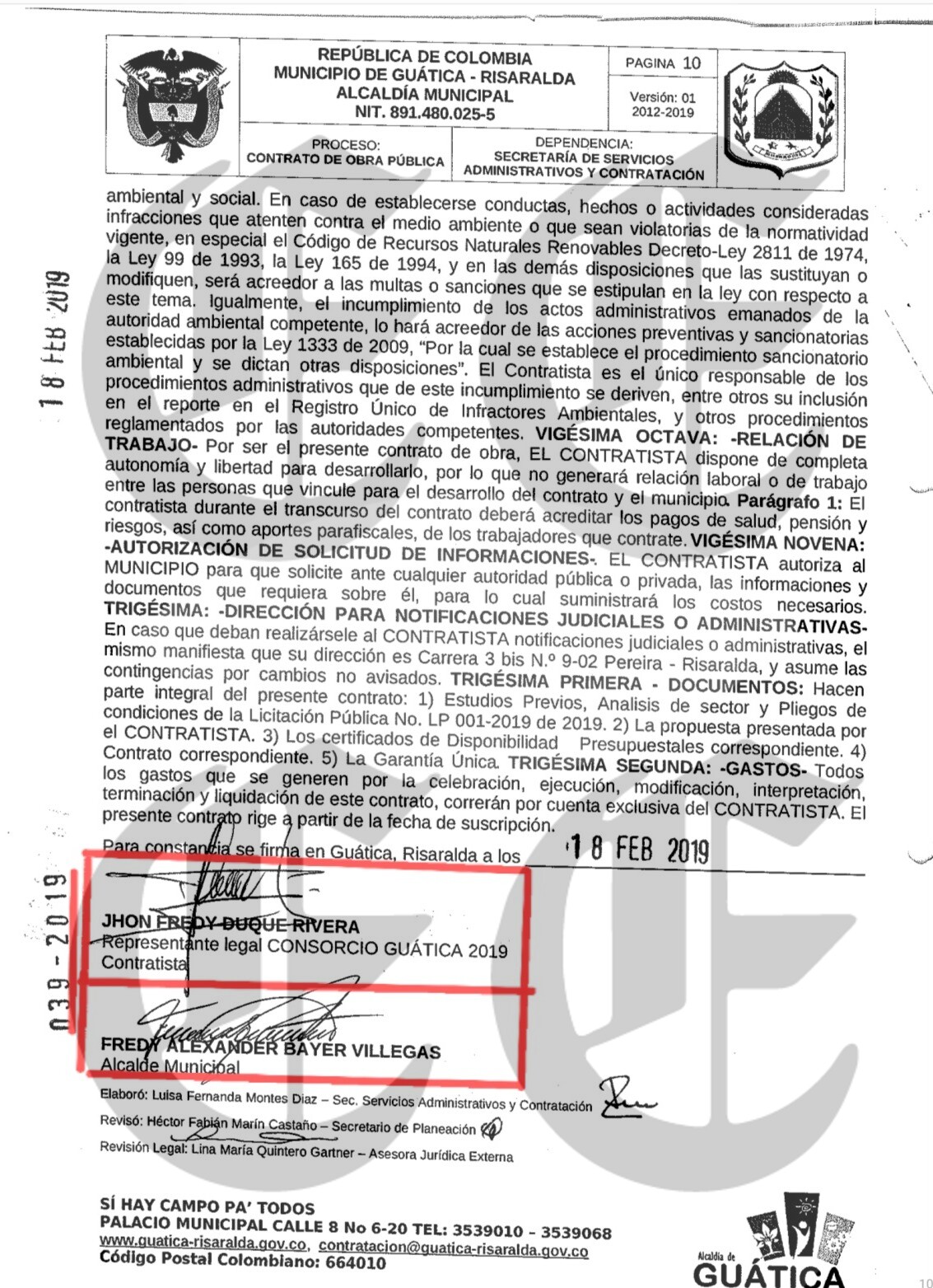 la fiscalia cuando nos tendra noticias de los contratos por 34 000 millones de exalcaldes y funcionarios con recursos de la ocad paz en risaralda g2