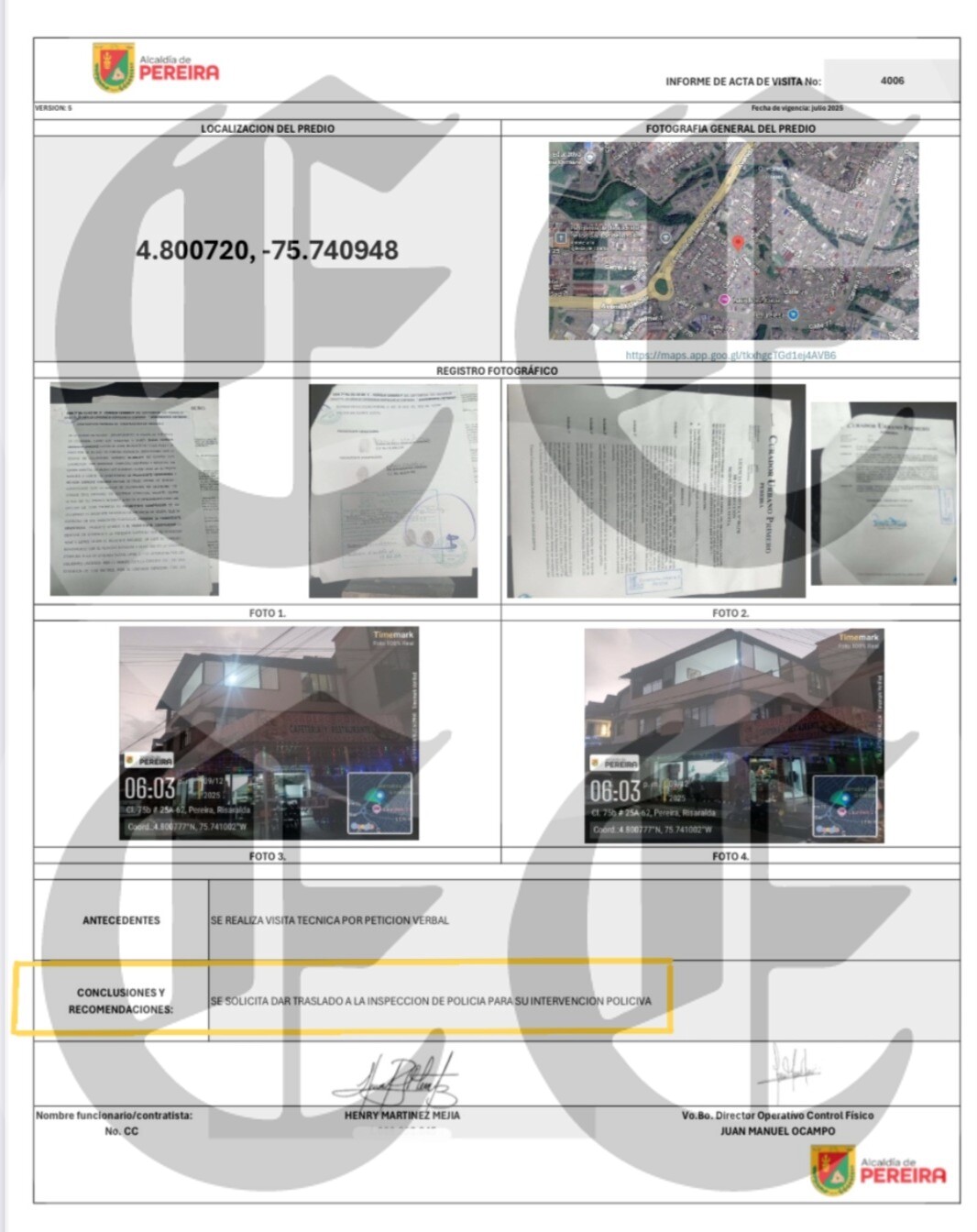 pereira esta indefensa destruyeron un parque infantil construyeron un restaurante denuncie pero la inspectora 5a no actua 4