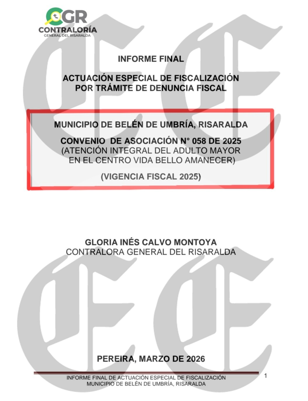 que descaro presunto detrimento de 764 millones en convenio de 1 500 millones que firmo alcalde de belen para atender ancianos c