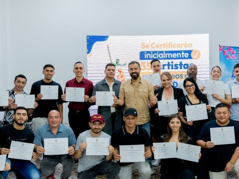 Risaralda certifica a más de 55 artistas y gestores culturales en danza y música