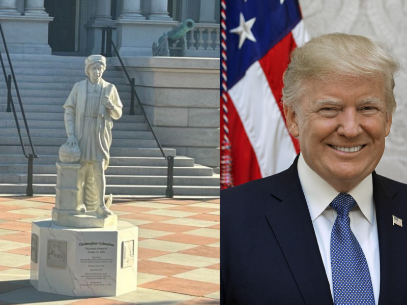 Trump impulsa regreso de monumento de Colón en Washington
