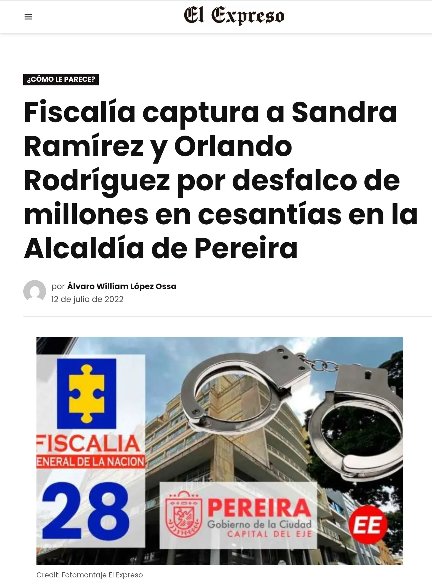 Contraloría de Pereira recupera $2.574 millones del robo de las cesantías 10 contraloria de pereira recupera 2 574 millones del robo de las cesantias j2