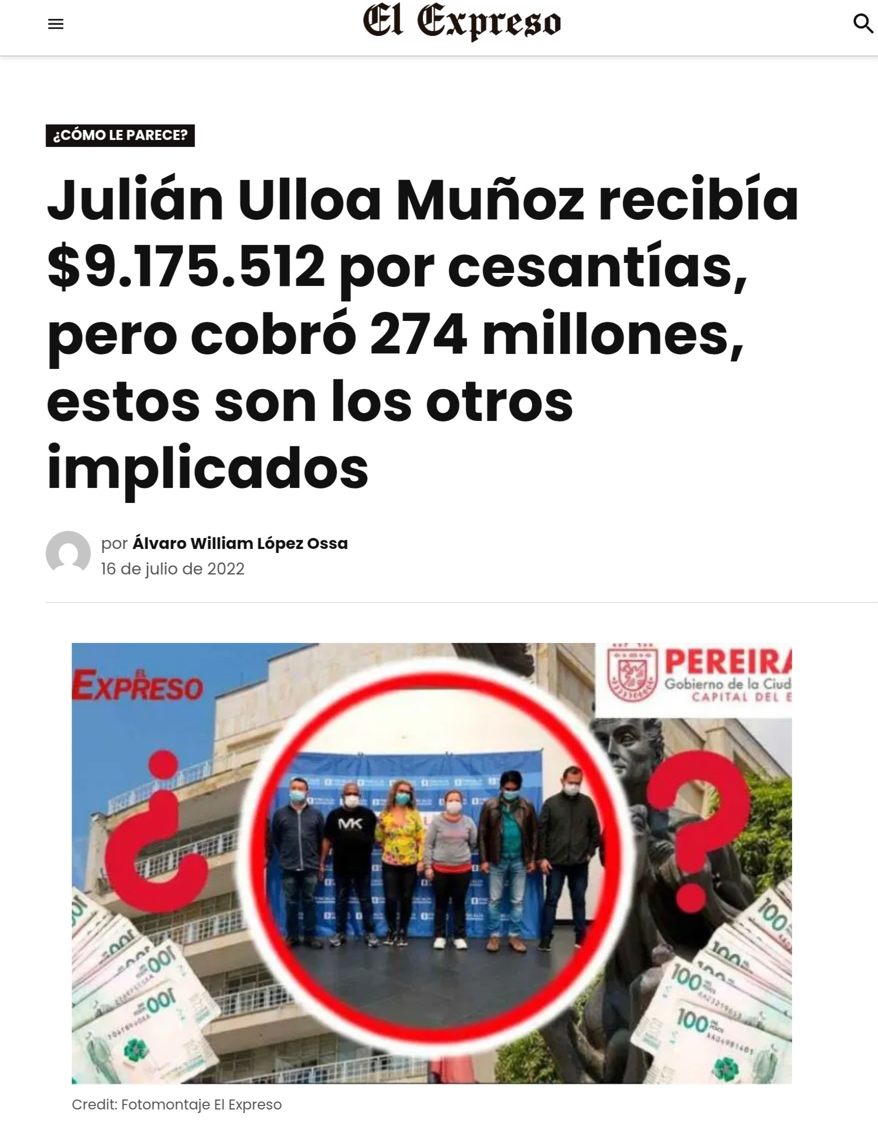 Contraloría de Pereira recupera $2.574 millones del robo de las cesantías 11 contraloria de pereira recupera 2 574 millones del robo de las cesantias j3