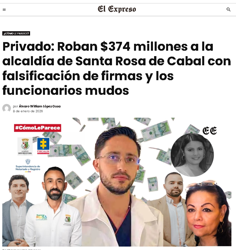 contraloria investiga presunto detrimento patrimonial y posible omision de alcaldes de santa rosa de cabal incluidos rodrigo toro y paulo gomez captura de pantalla 2026 04 28 154723