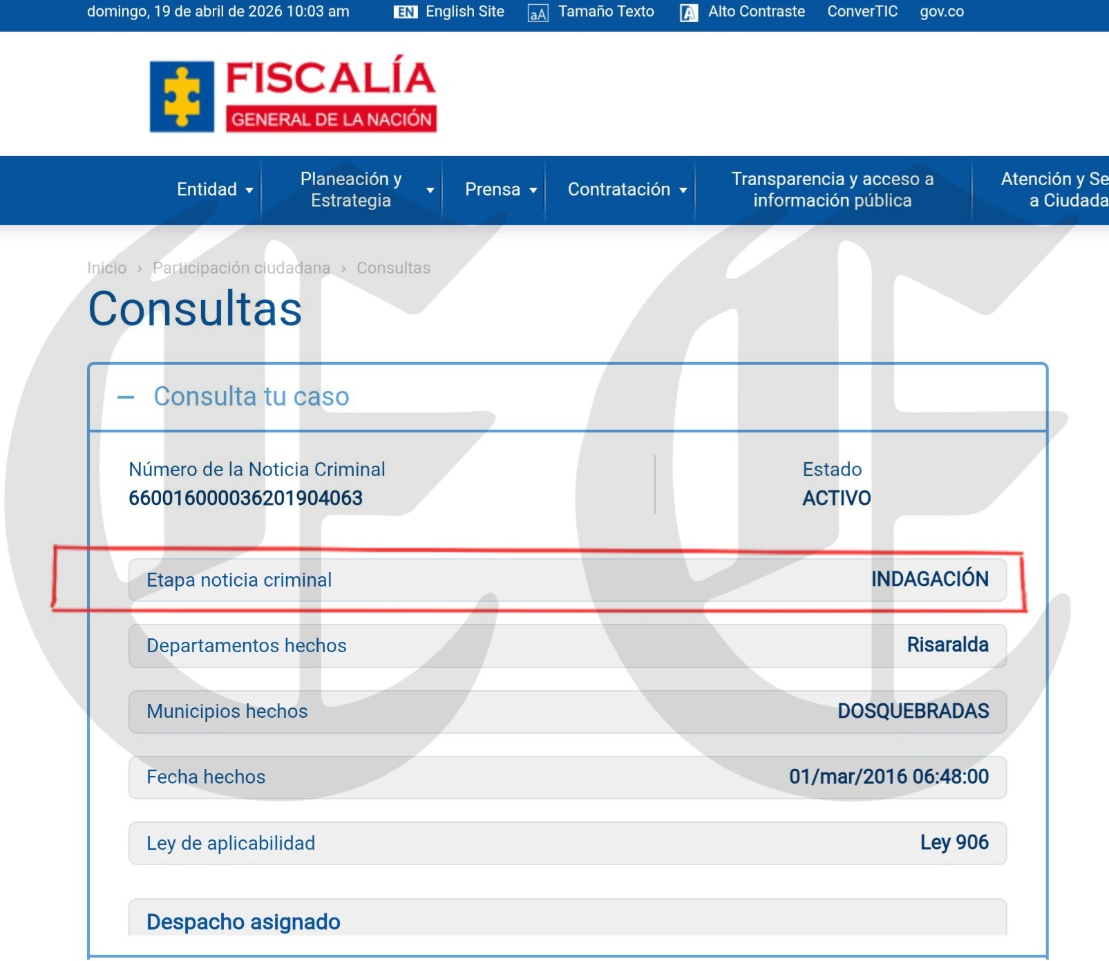 dejaran prescribir el millonario robo de 2016 a los abuelos de dosquebradas f1