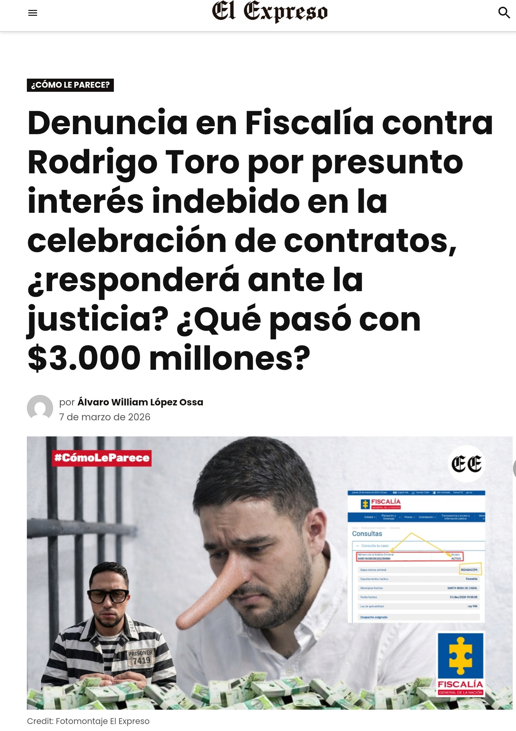 rodrigo toro ajusta 3 procesos en fiscalia por 10 000 millones le aperturan otro de 3 975 millones 3000