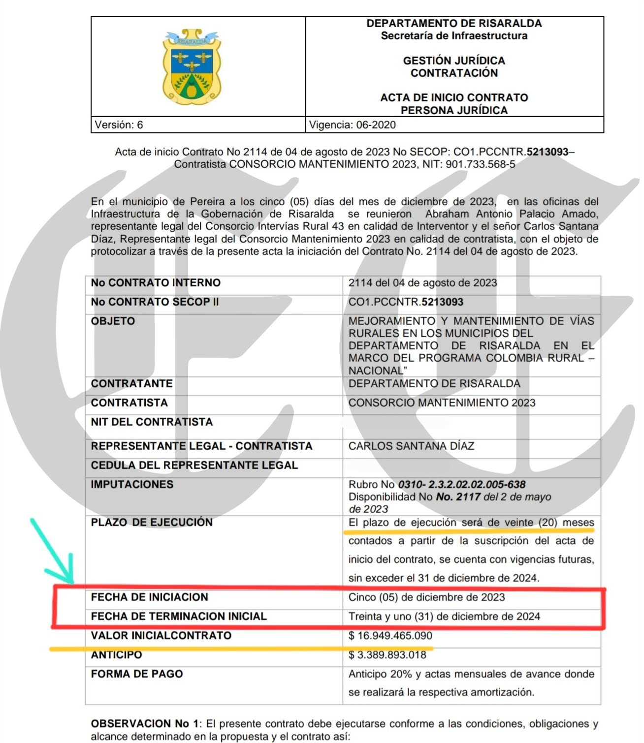 contraloria intervino contrato por 17 000 millones de la gobernacion de tamayo 1