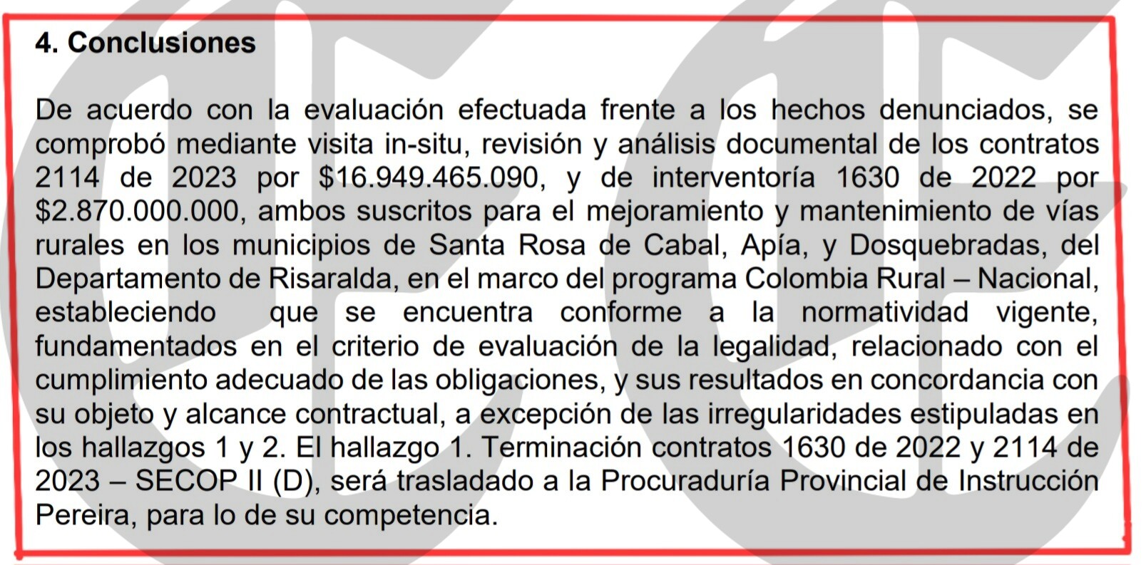 contraloria intervino contrato por 17 000 millones de la gobernacion de tamayo 7777