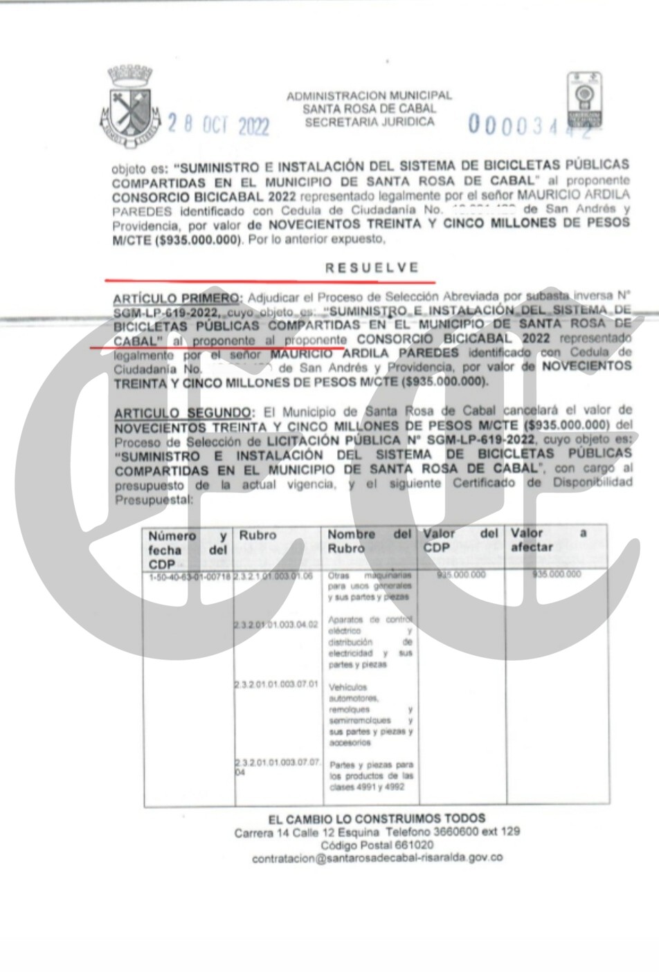 contraloria investiga contrato por 935 millones para bicicletas en alcaldia de rodrigo toro b8