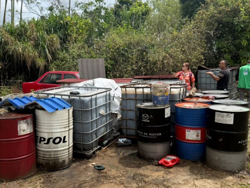 La CARDER suspendió el almacenamiento de residuos peligrosos en un predio de Pereira