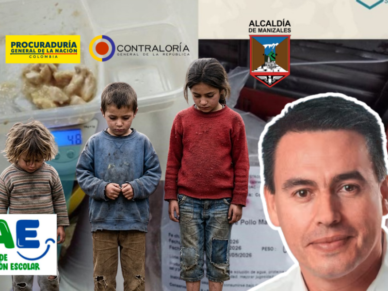¡Que descaro con los niños de Manizales! Raciones del PAE raquiticas